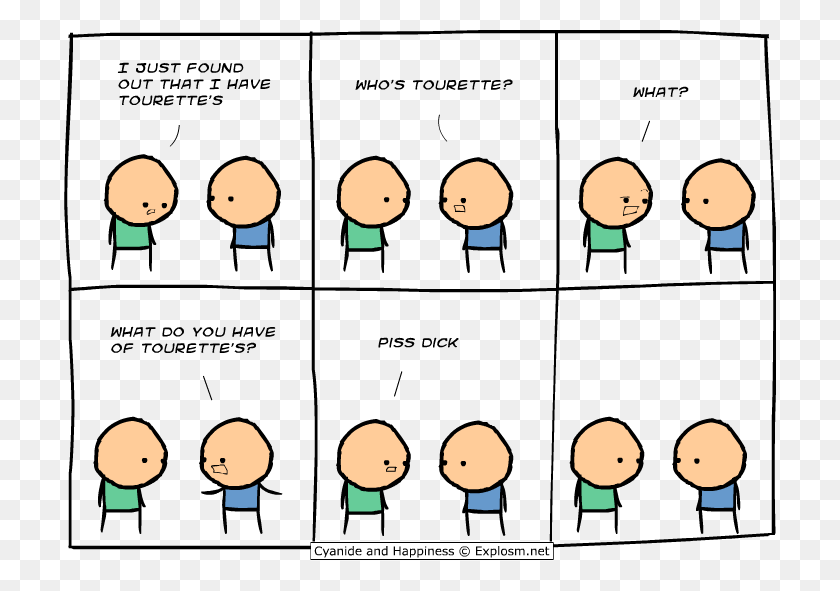 712x531 Latest News Cyanide And Happiness Tourettes, Text, Crowd, Egg HD PNG Download