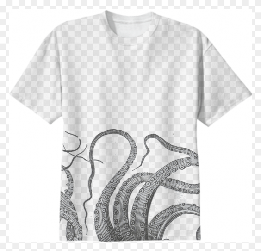 856x820 Los Últimos Diseños De Tentáculos, Monstruo Marino, Tentáculos, Ropa, Camiseta, Hd Png