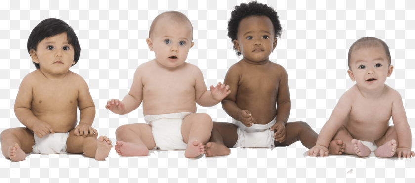 Latino Baby In Diaper, Person, Face, Head, Photography Sticker PNG