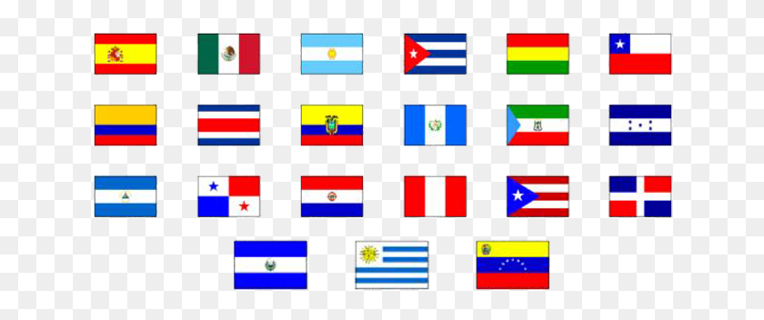 640x292 Латиноамерика Изображение На Прозрачном Фоне Флаги Латинской Америки, Символ, Флаг, Текст Hd Png Скачать