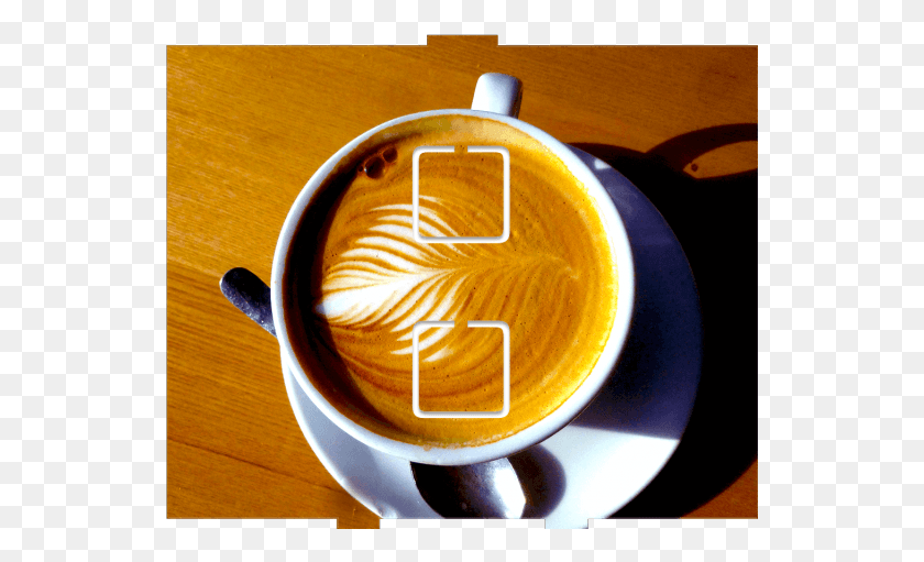 539x451 Descargar Png Latte Art 2 Onoff Coffee, Taza De Café, Bebidas, Taza Hd Png