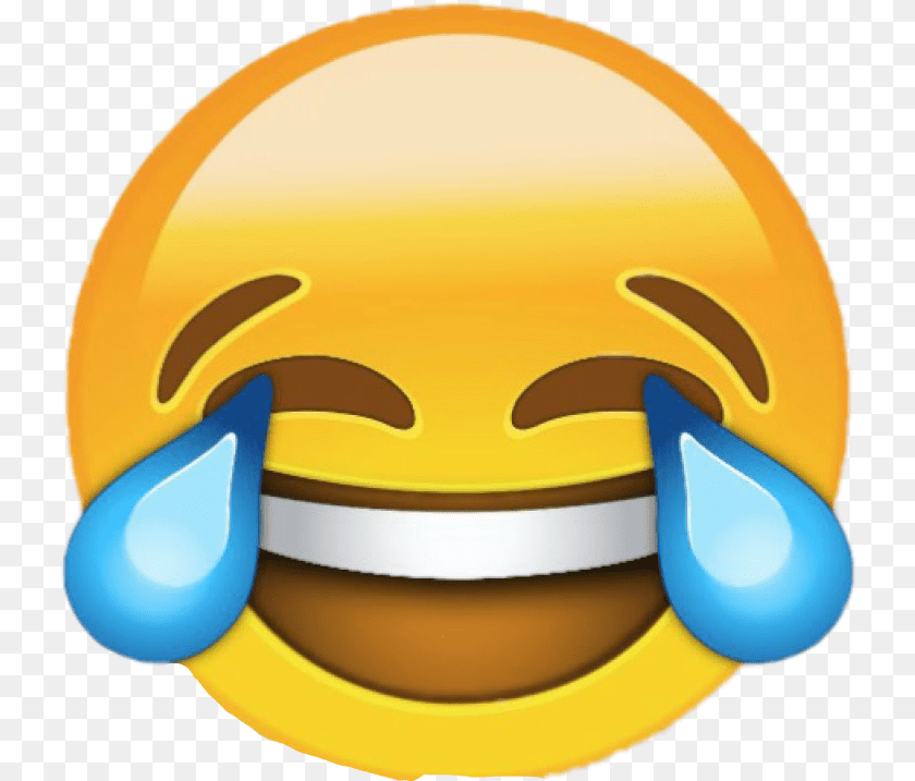 Laughing Crying Emoji Sticker PNG