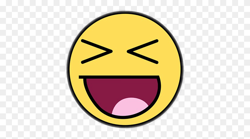 406x406 Laughing Guy Smiley Face, Logo, Symbol, Trademark HD PNG Download
