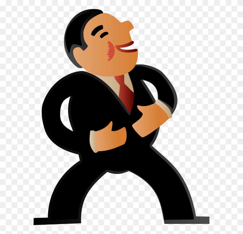 610x750 Laughing Man Cartoon Man In Suit Transparent, Person, Human, Clothing HD PNG Download