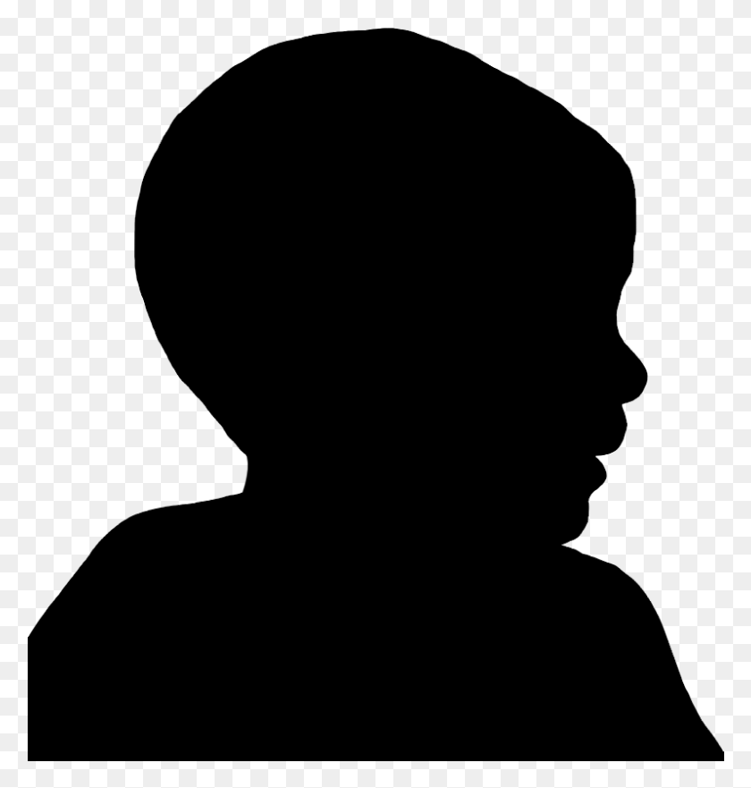 798x840 Laughing Toddler Silhouette Silhouette, Gray, World Of Warcraft HD PNG Download