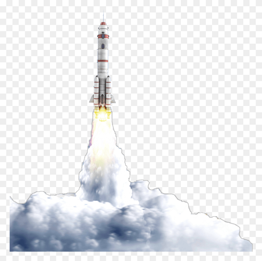 870x867 Launch Cumulus, Rocket, Vehicle, Transportation HD PNG Download