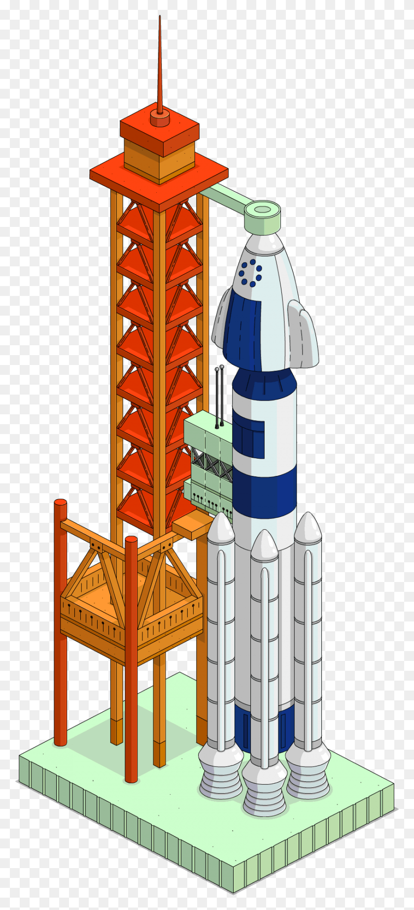 845x1934 Launch Pad The Simpsons Tapped Out Wiki Rocket Launch Pad, Architecture, Building, Tower HD PNG Download