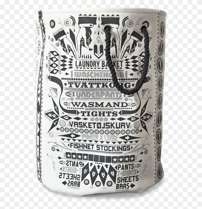 550x810 Laundry Basket By Lorenzo Petrantoni For Seletti 0 Illustration, Text, Doodle HD PNG Download