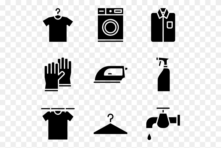 529x503 Laundry Dry Cleaners Icon, Gray, World Of Warcraft HD PNG Download