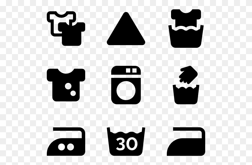 529x489 Laundry Symbols Clothes Washing Icon, Gray, World Of Warcraft HD PNG Download
