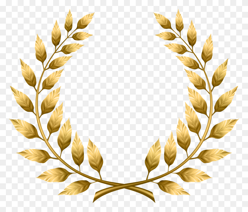 4974x4196 Laurel Wreath Transparent Clip Art Image Leaf Circle Logo With Crown HD PNG Download
