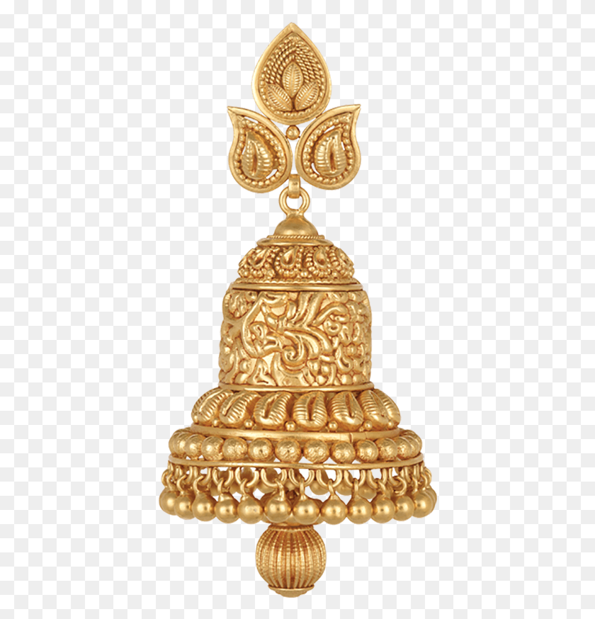 394x814 Lavanya Jhumki Gold Earring At Best Price Gold Earrings Price Bangladesh, Wedding Cake, Cake, Dessert HD PNG Download