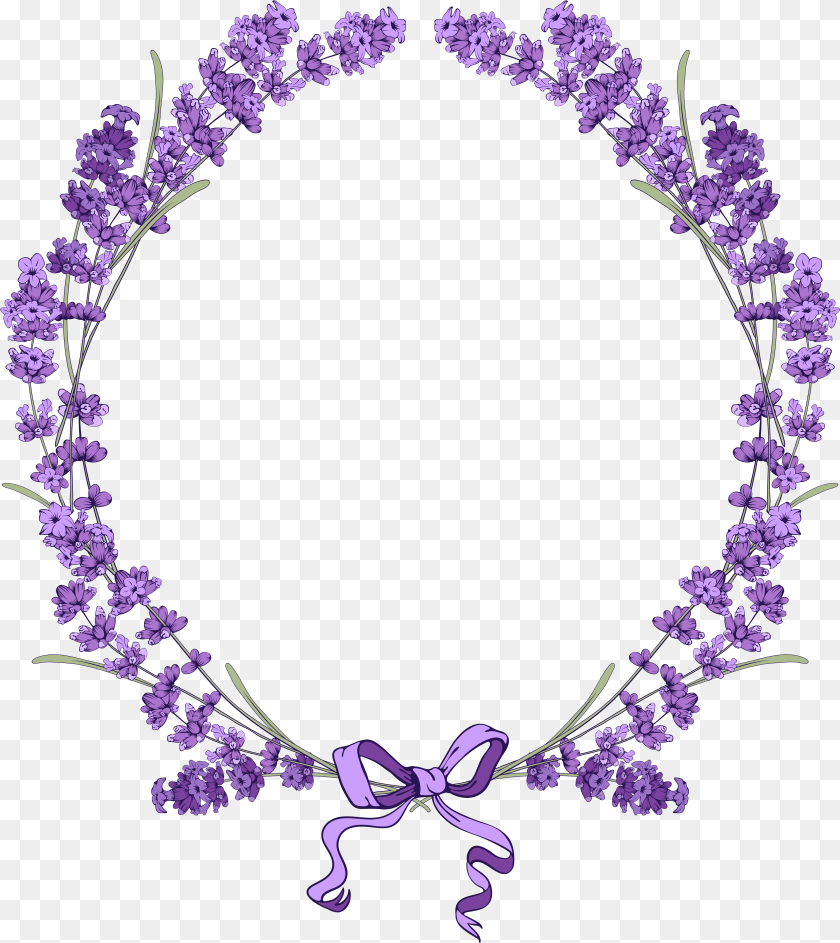 4446x4991 Lavender Flower Frame, Plant, Purple, Accessories Transparent PNG