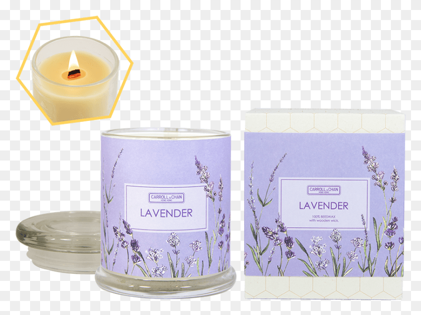 838x611 Lavender Jar Candle Candle, Tin, Can, Text HD PNG Download