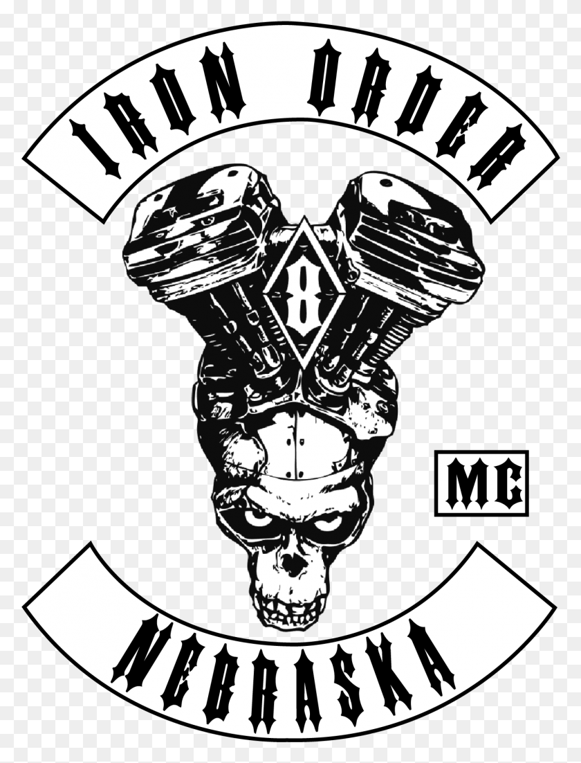 1278x1708 Law Drawing And Order Iron Order Motorcycle Club, Stencil, Poster, Advertisement HD PNG Download