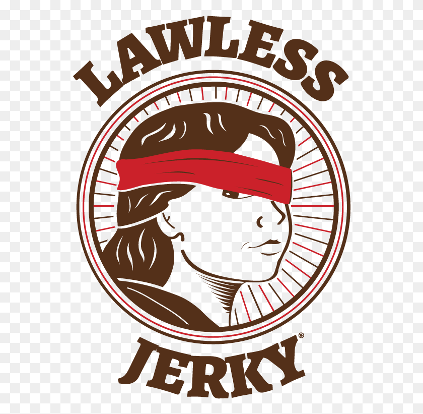 552x761 Lawless Jerky Logo Illustration, Poster, Advertisement, Label HD PNG Download