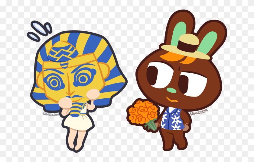 665x477 Lawlzy O39Hare In The King Tut Mask Nadie Puede Verlo O Hare Animal Crossing, Ropa, Vestimenta, Planta Hd Png