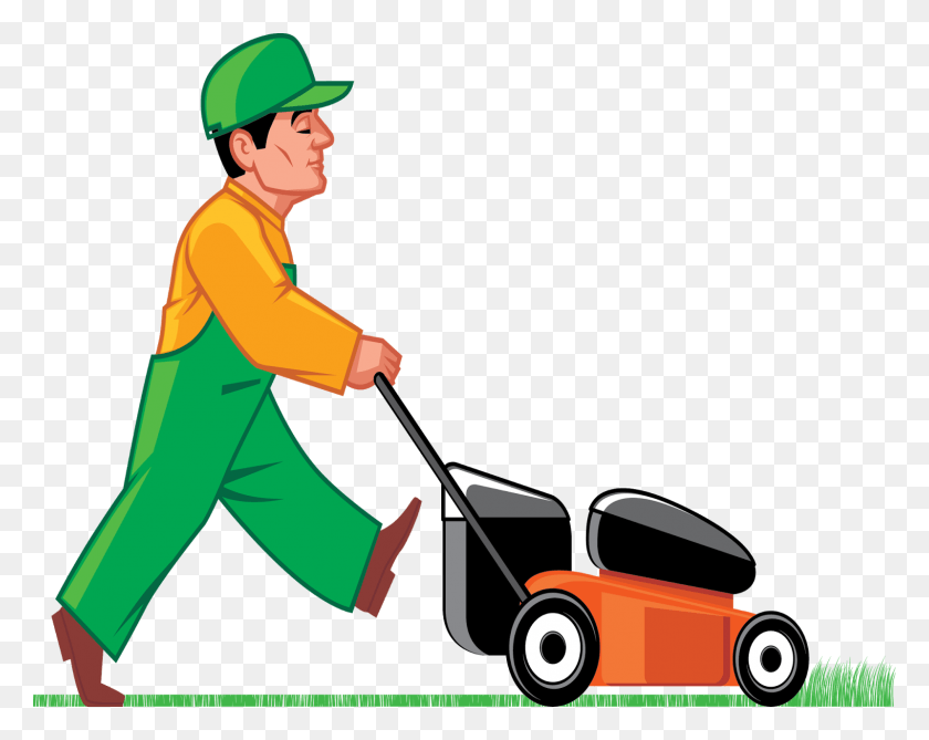 1600x1250 Lawn Care Clip Art Cutting Grass, Person, Human, Lawn Mower HD PNG Download