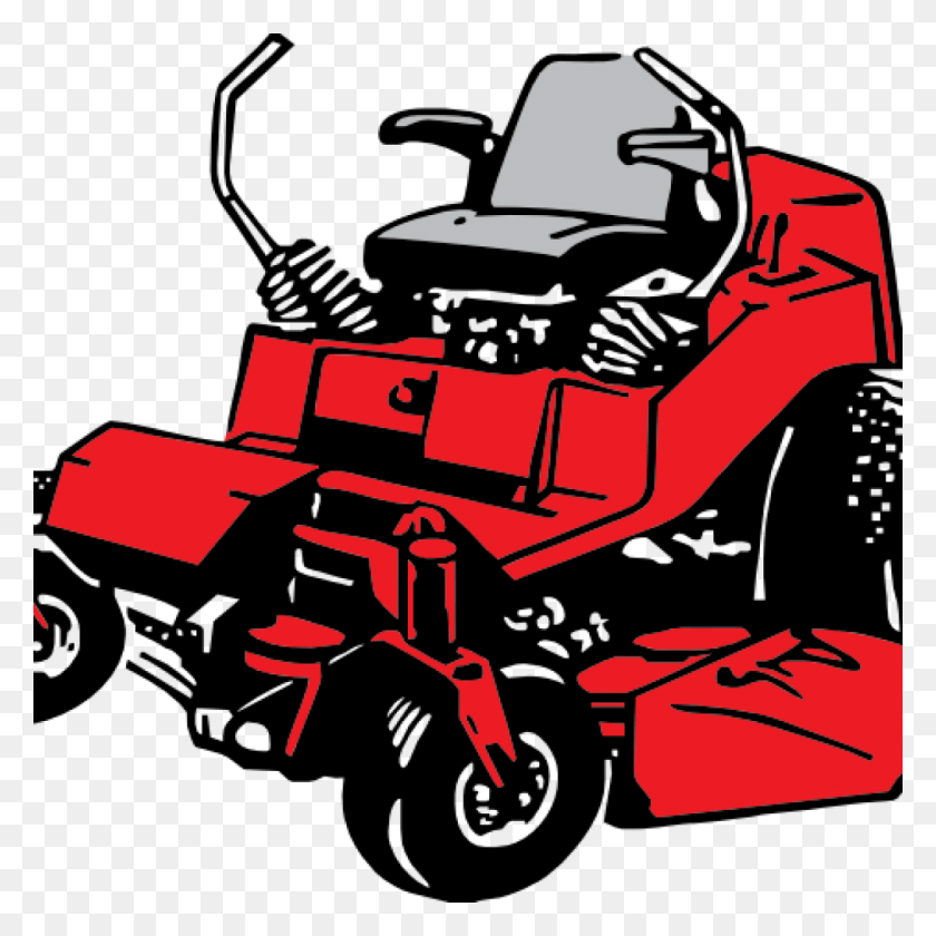 1024x1024 Lawn Mower Clipart Free Hand Clipart Hatenylo Zero Turn Mower Logo, Tool, Vehicle, Transportation HD PNG Download