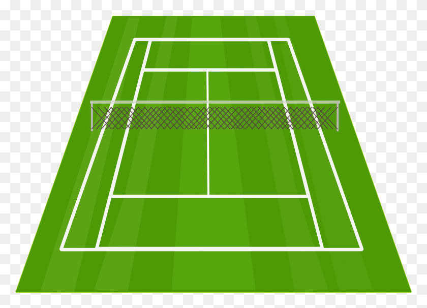 2075x1453 Теннисный Теннис Danasokd Top Photo Clipart Draw A Tennis Court, Tennis Court, Sport, Sports Hd Png Download