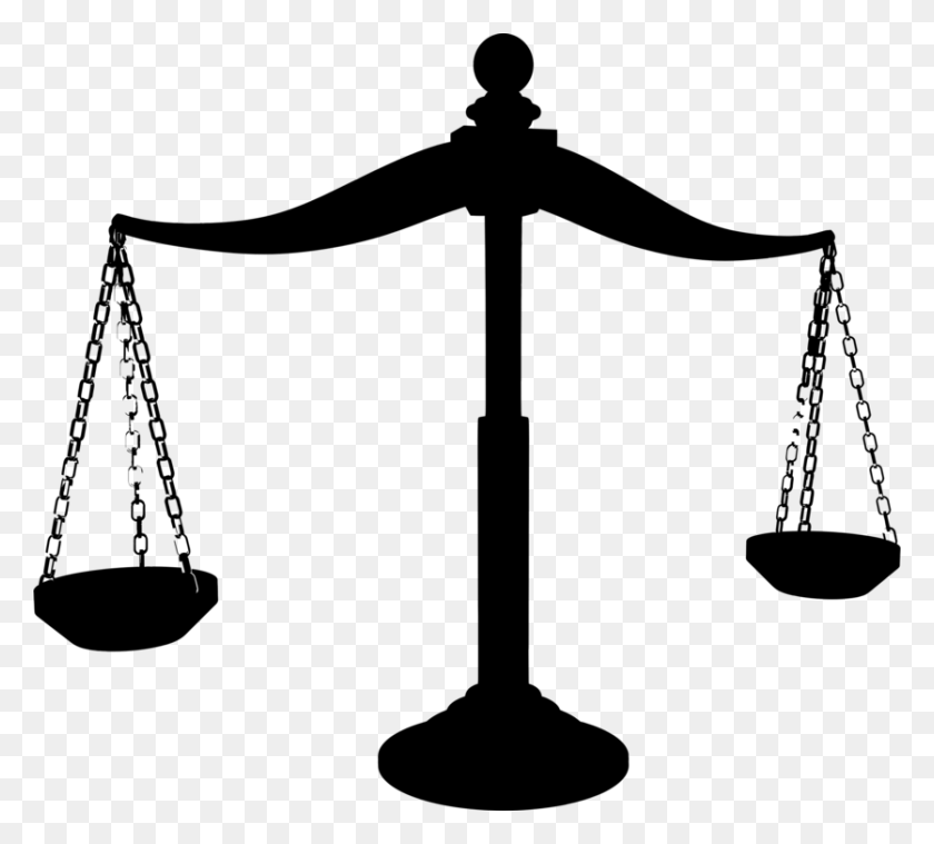 836x750 Lawyer Clipart Silhouette Scales Of Justice Silhouette, Gray, World Of Warcraft HD PNG Download