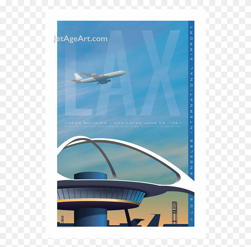 538x767 Descargar Png Lax Airport Jet Age, Publicidad, Cartel, Avión Hd Png