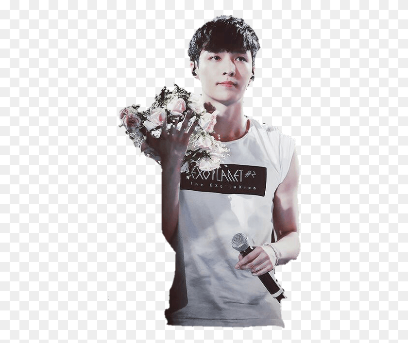 398x647 Lay Sticker Lay, Person, Human, Flower HD PNG Download