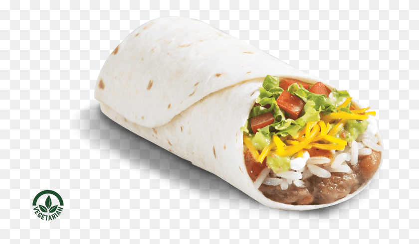 711x430 Layer Veggie Burrito 8 Layer Veggie Del Taco, Food, Egg, Hot Dog HD PNG Download