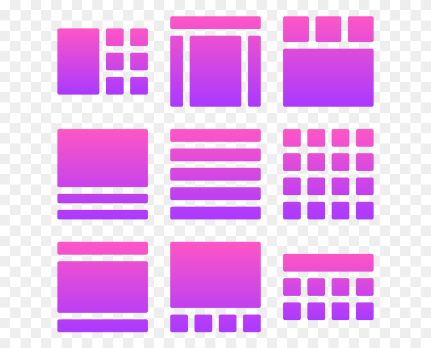 619x619 Layouts Rounded Icon In Style Simple Ios Pink Gradient Outlook Office Themes, Word, Text, Urban HD PNG Download