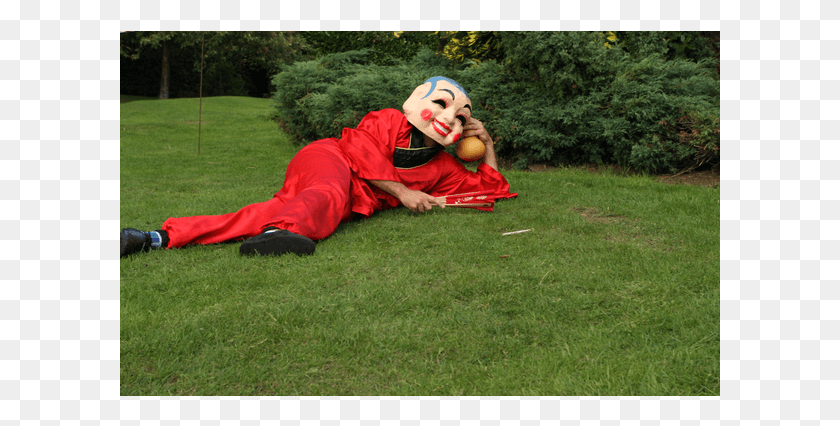 601x366 Lazy Man In Park Grass, Performer, Person, Human HD PNG Download