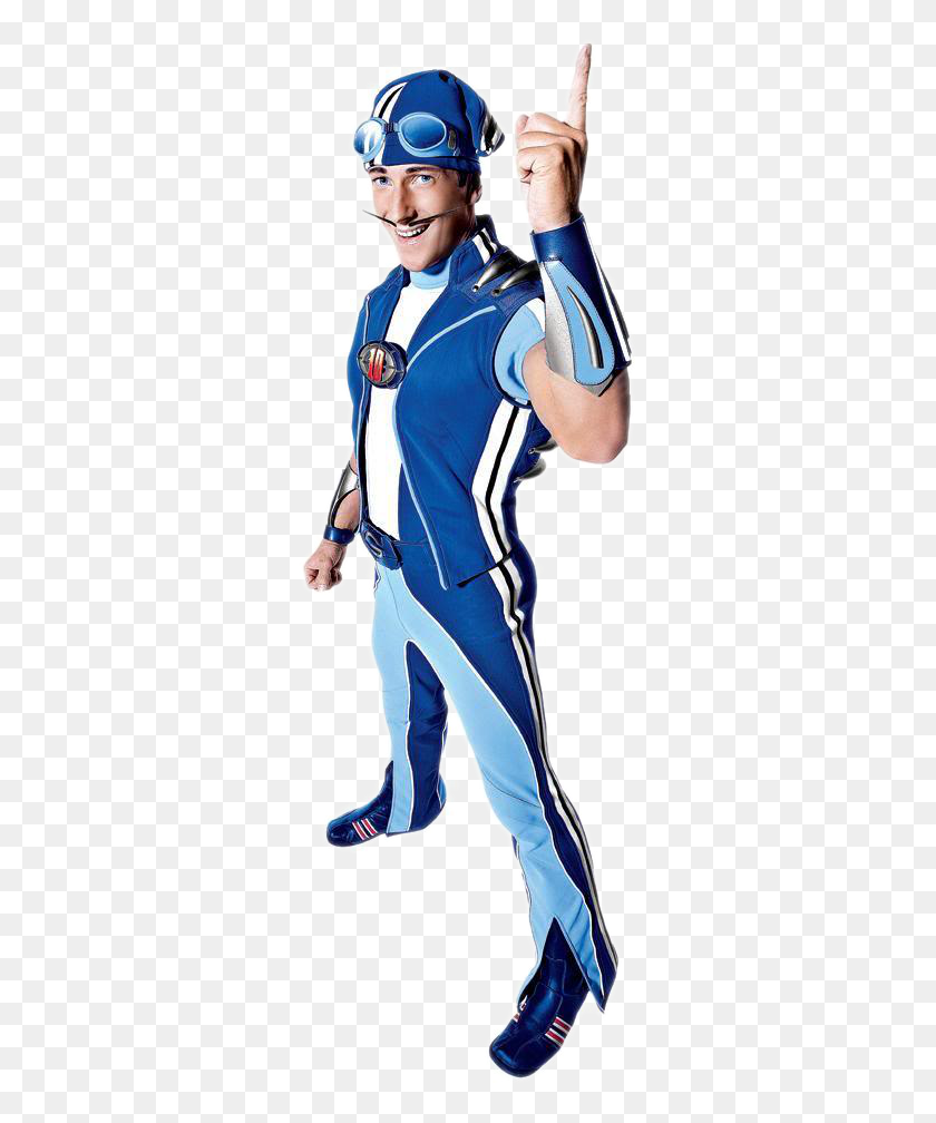 312x948 Lazytown Main Character Photos Sportacus Lazy Town, Clothing, Costume, Person HD PNG Download
