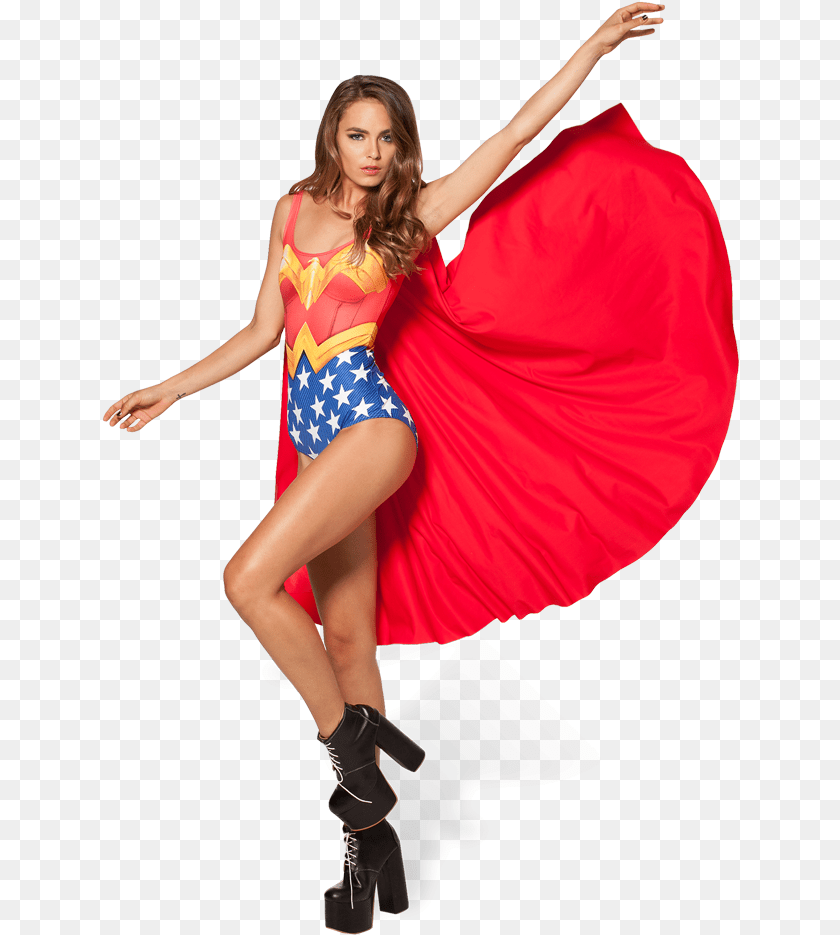 639x935 Lc Her 007 Wonderwomancapesuit 2 Web Wonder Woman Long Cape, Adult, Shoe, Person, Leisure Activities Sticker PNG