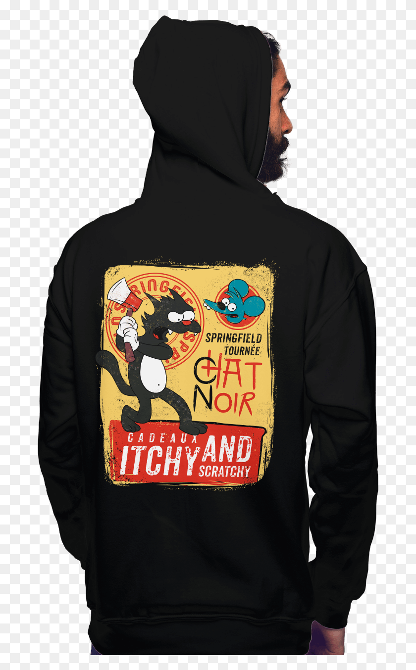 689x1294 Le Chat Noir Hoodie, Clothing, Apparel, Sweater HD PNG Download