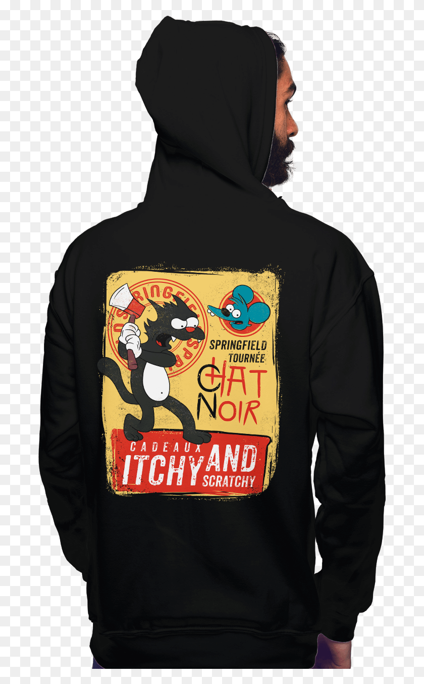 689x1294 Толстовка Le Chat Noir С Капюшоном, Одежда, Одежда, Свитер Hd Png Скачать