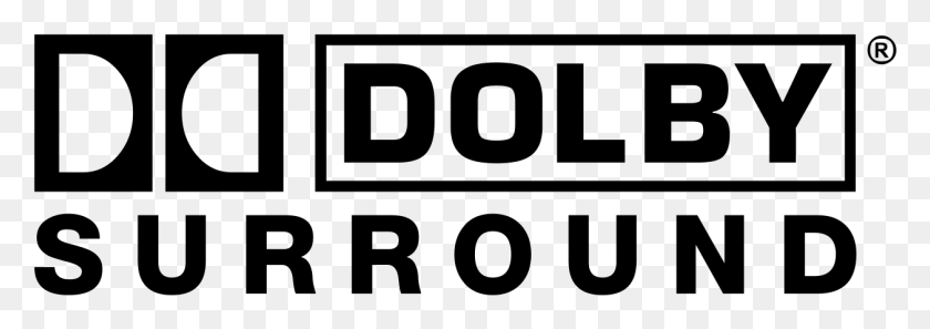 1257x382 Descargar Png Le Logo Dolby Surround Logotipo De Dolby Surround, Gris, World Of Warcraft Hd Png