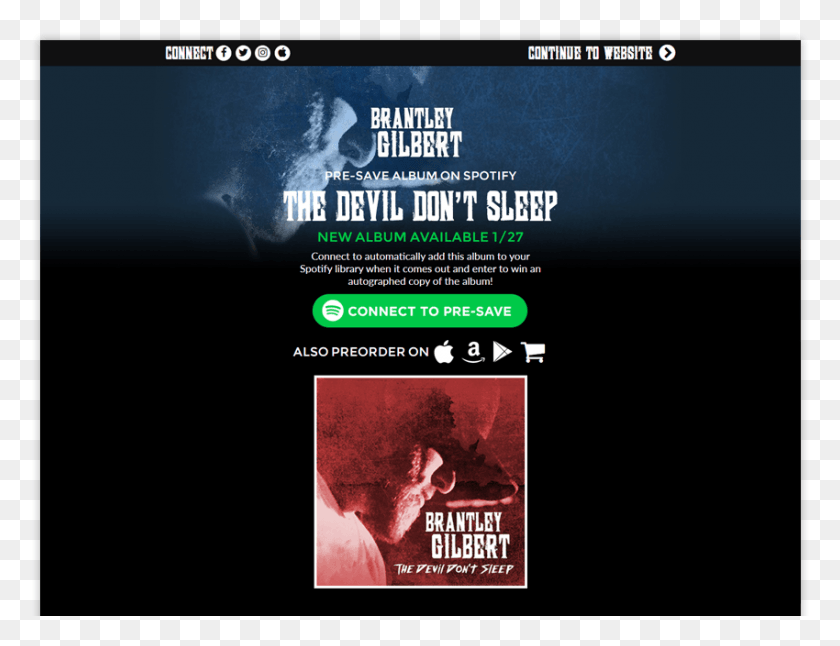 850x639 Lea Michele Presave For Spotify Brentley Gilbert Presave Album On Spotify, Poster, Advertisement, Flyer HD PNG Download