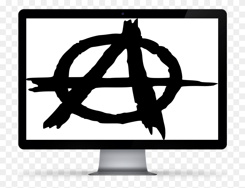 717x584 Leaders Are The Cause Of Human Enslavement Anarchy Symbol, Monitor, Screen, Electronics HD PNG Download
