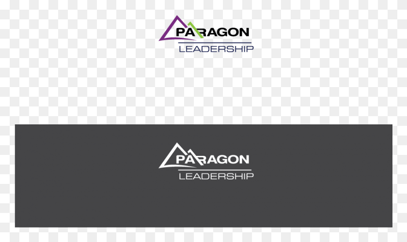 1005x568 Дизайн Логотипа Лидерства Для Paragon Leadership In United Parallel, Текст, Треугольник, Символ Hd Png Скачать