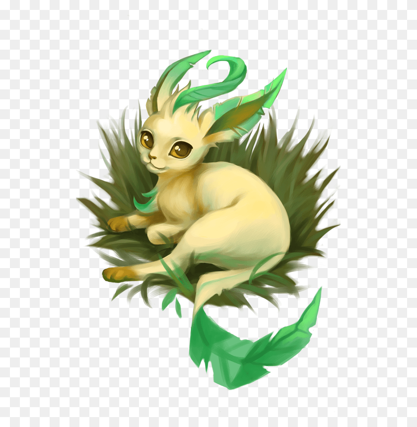 533x800 Leafeon Cartoon, Graphics, Dragon HD PNG Download