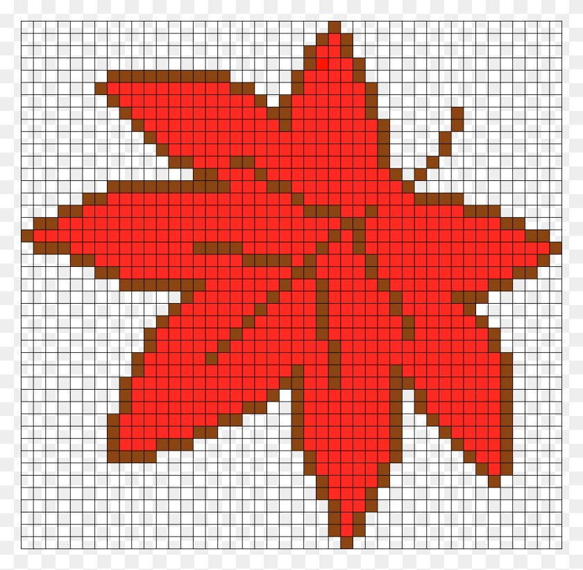 925x904 Leafy Perler Bead Pattern Bead Sprite Pixel Art Candy Corn, Leaf, Plant, Star Symbol HD PNG Download