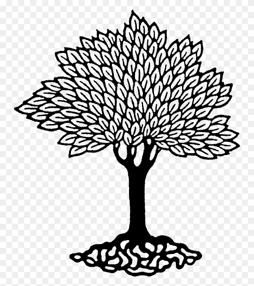 749x886 Leafy Tree Rubber Stamp Washington Education Association, Gray, World Of Warcraft HD PNG Download