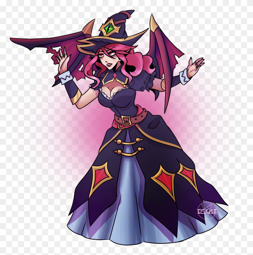 1184x1194 League Of Fanarts On Twitter Lol Witch Morgana, Person, Human, Costume HD PNG Download