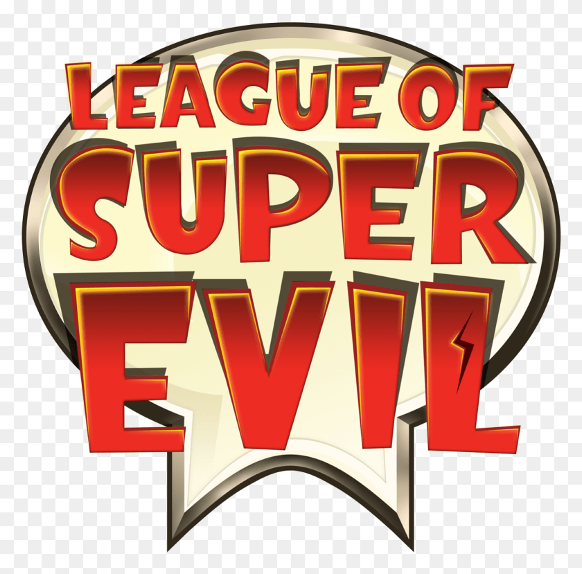 1019x1005 League Of Super Evil Logo Illustration, Word, Text, Label HD PNG Download