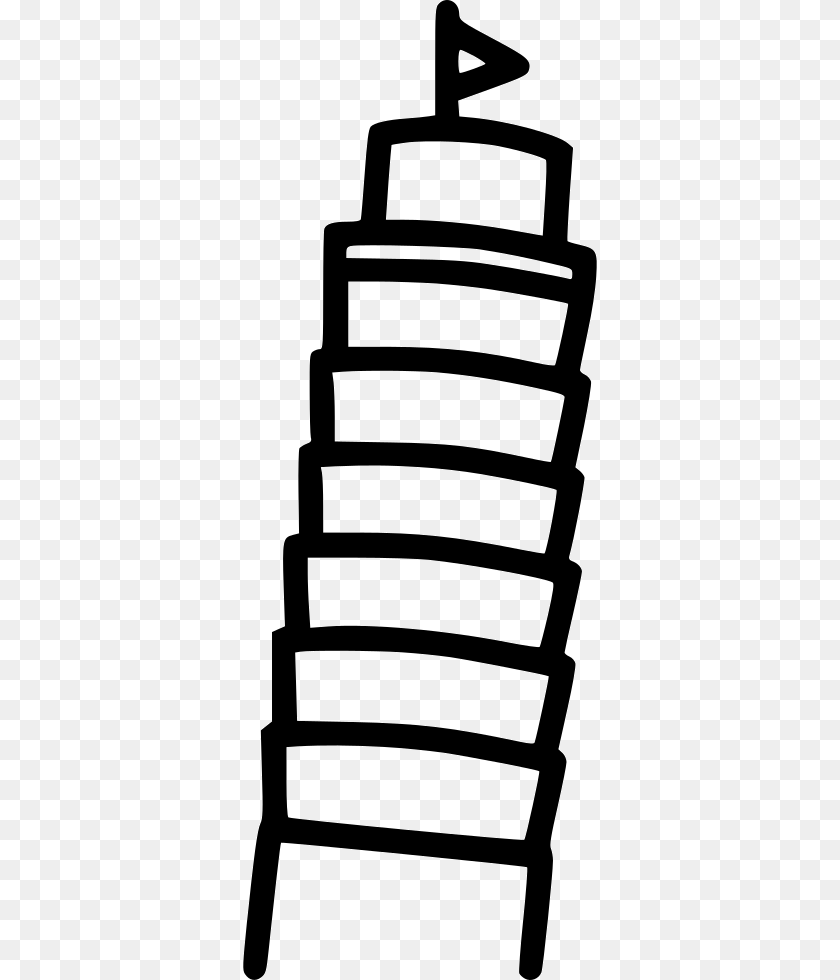 354x980 Leaning Tower Of Pisa, Architecture, Building, House, Housing Clipart PNG
