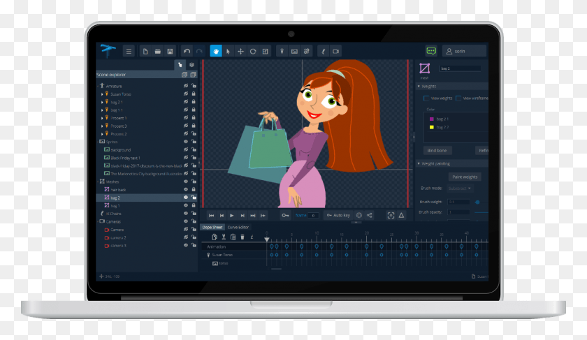 1280x702 Learn How To Animate With Marionette Studio Animation Operating System, Computer, Electronics, Tablet Computer HD PNG Download