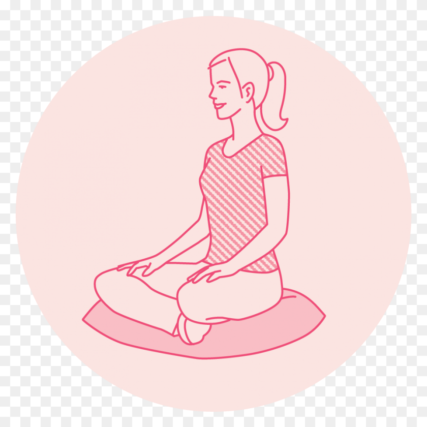 894x894 Learn To Meditate Sitting, Kneeling, Baseball Cap, Cap HD PNG Download