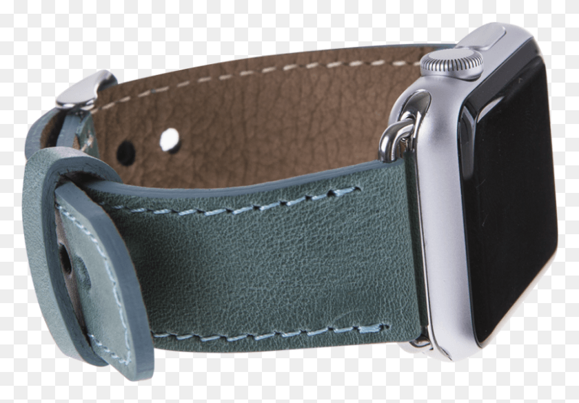 801x540 Leather Apple Watch Strap Sea Green Strap, Accessories, Accessory, Buckle HD PNG Download