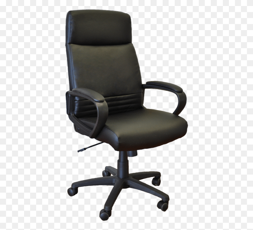 411x704 Leather Executive Office Chair Office Chair, Chair, Furniture, Armchair HD PNG Download