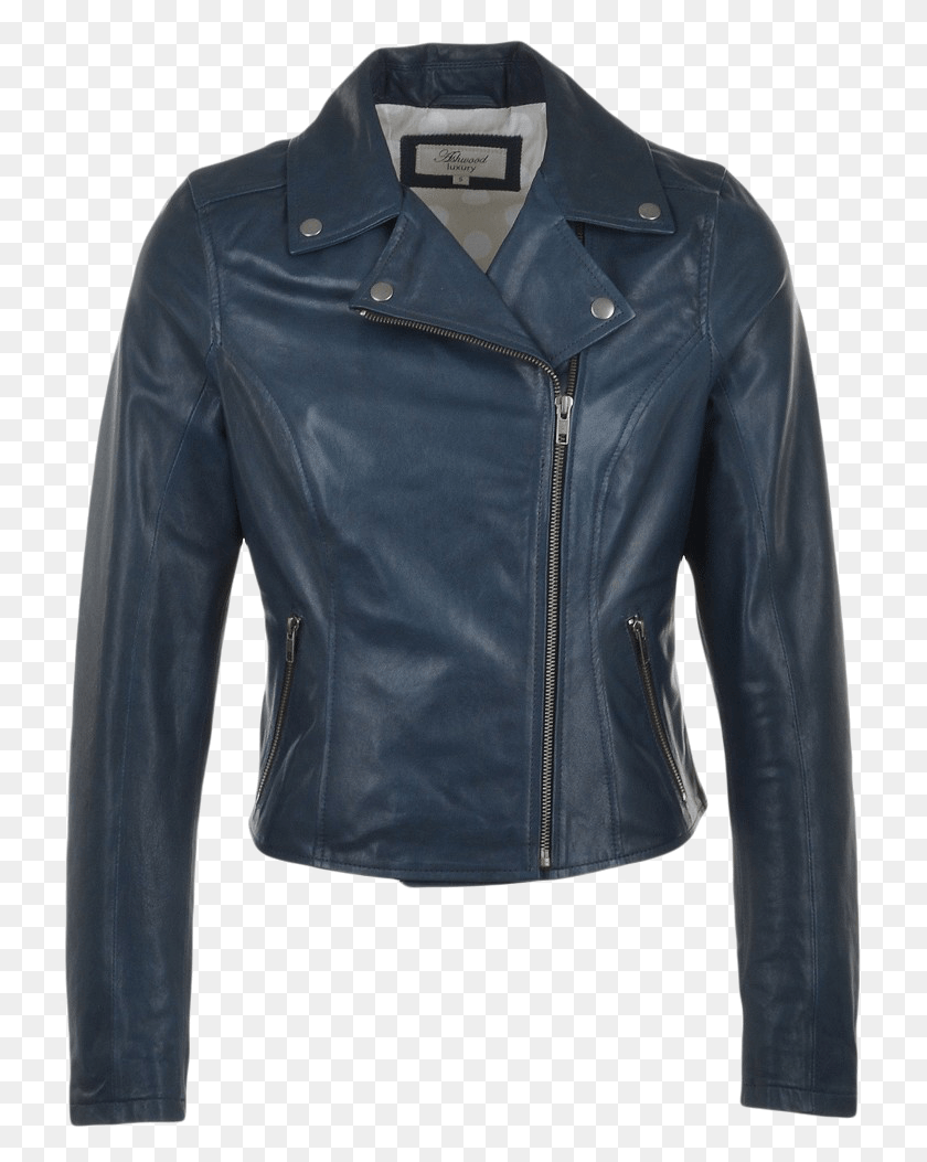 731x993 Leather Jacket Ladies Image Womens Leather Biker Jacket Blue, Clothing, Apparel, Coat HD PNG Download
