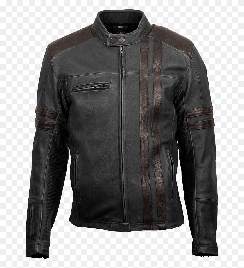 667x864 Leather Jacket Motorcycle, Clothing, Apparel, Coat HD PNG Download